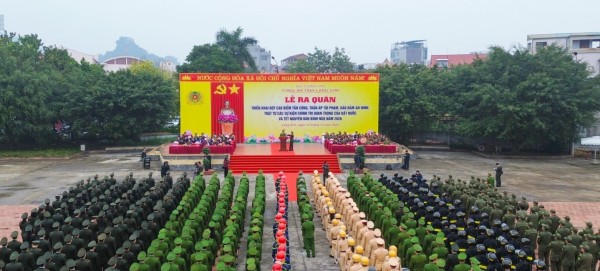 Công an tỉnh Lạng Sơn ra quân cao điểm tấn công, trấn áp tội phạm, đảm bảo an ninh, trật tự dịp Tết Bính Ngọ 2026